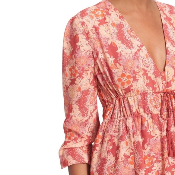 Free People Stealing Fire Tunic Dress size XS - Picture 2 of 4